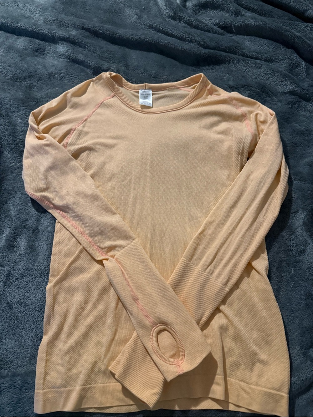 TKEQ Women’s Long Sleeve Performance Tee - Peach